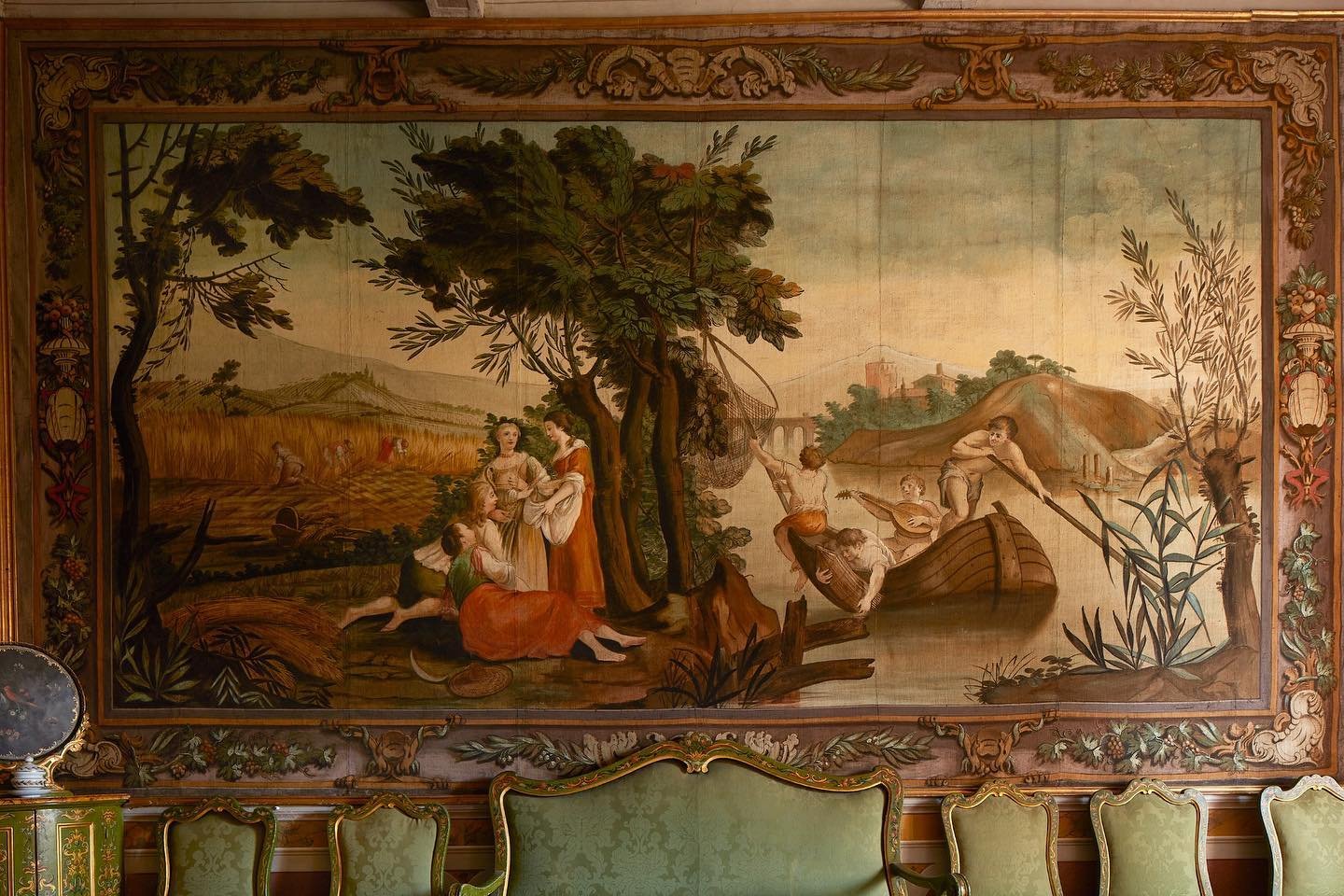 Historic charm of Villa di Geggiano’s architecture.