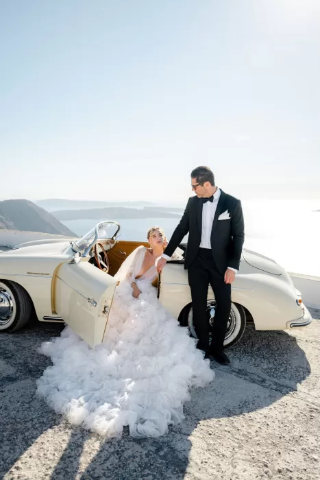 rocabella-santorini-groom-bride-car
